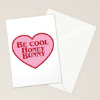 Be Cool Honey Bunny, Funny Saying Stationery Card Gallery Image 2