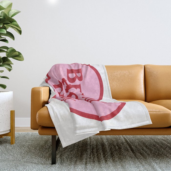 Be Cool Honey Bunny, Funny Saying Throw Blanket Gallery Image 1