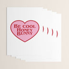 Be Cool Honey Bunny, Funny Saying Wrapping Paper Gallery Image 3