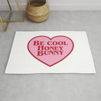 Be Cool Honey Bunny, Funny Saying Rug Gallery Image 1