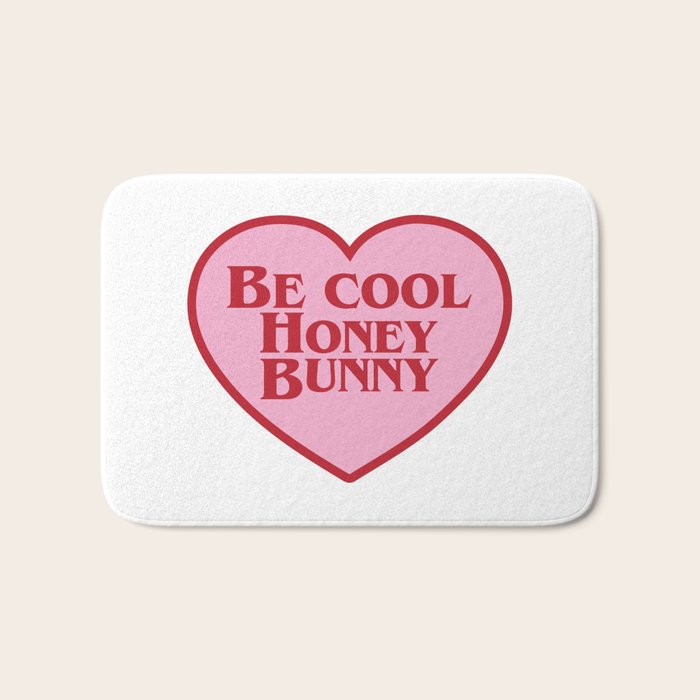 Be Cool Honey Bunny, Funny Saying Bath Mat Gallery Image 1
