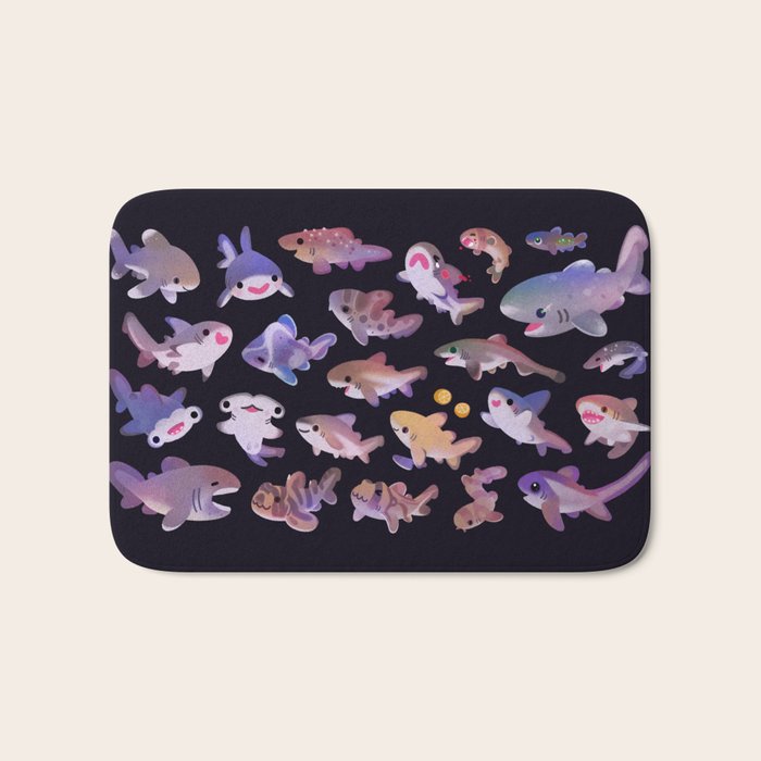Shark day 2 Bath Mat Gallery Image 1