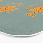 Leopard Race - blue Bath Mat Gallery Image 3