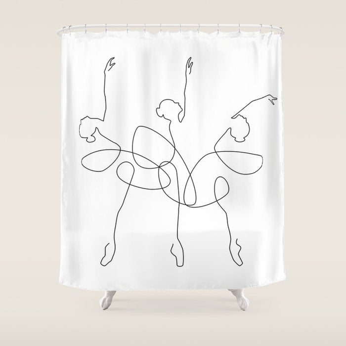 Ballet x 3 Shower Curtain Gallery Image 1