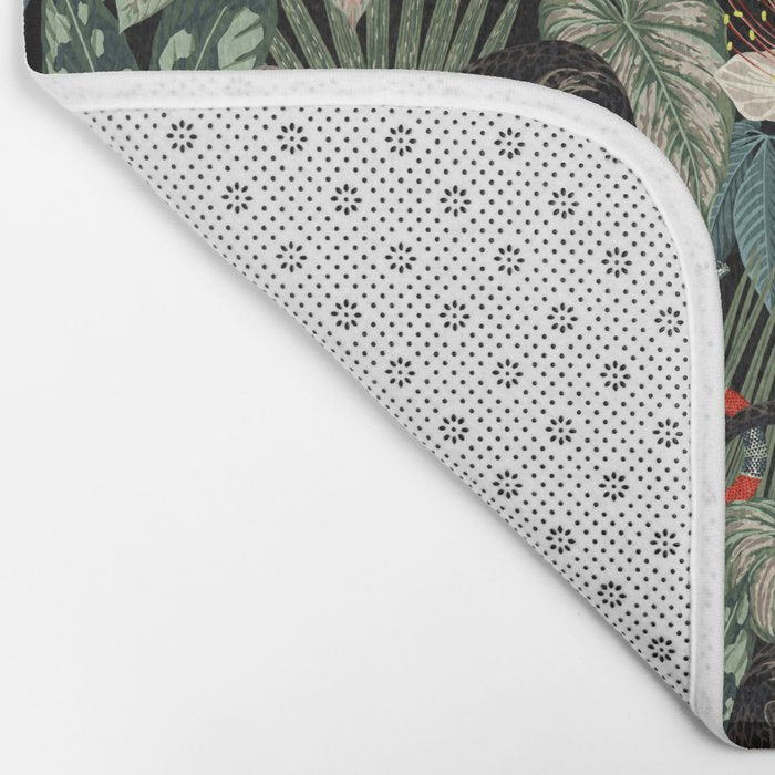 Tropical Black Panther Bath Mat Gallery Image 2