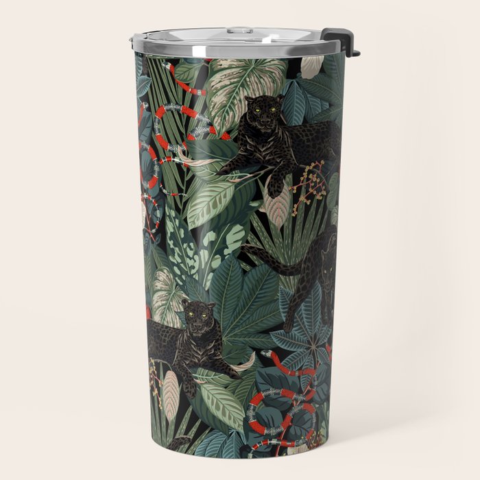 Tropical Black Panther Travel Mug Gallery Image 2