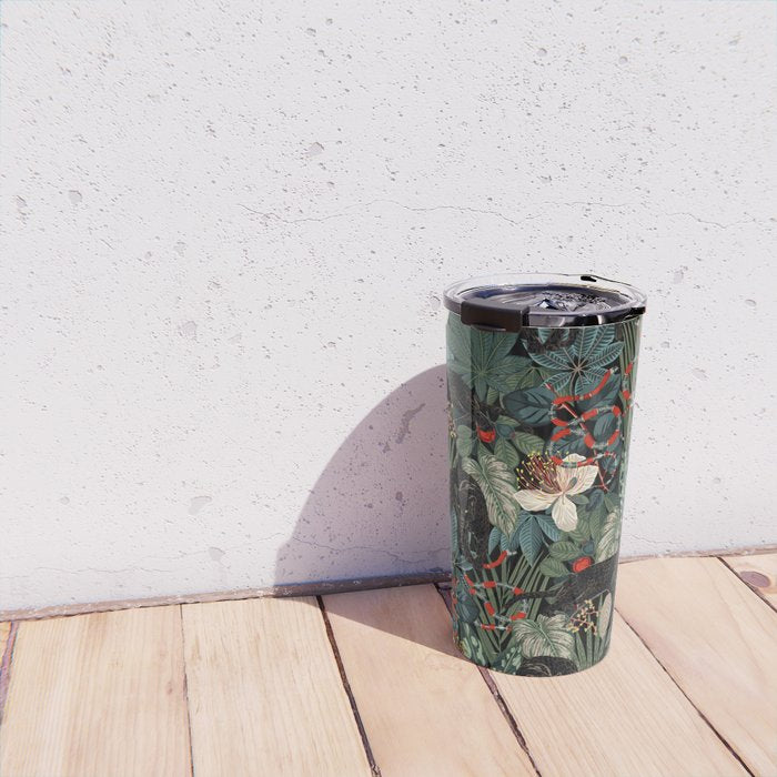 Tropical Black Panther Travel Mug Gallery Image 4