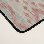 Coastal Ikat Stripe - dusky blue and pink Desk Mat Gallery Image 4