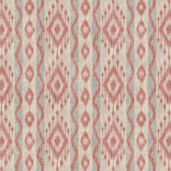 Coastal Ikat Stripe - dusky blue and pink Coffee Mug Gallery Image 2