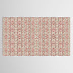 Coastal Ikat Stripe - dusky blue and pink Tablecloth Gallery Image 2