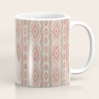 Coastal Ikat Stripe - dusky blue and pink Coffee Mug Gallery Image 1