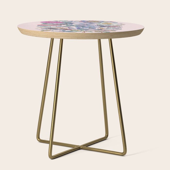 Pink Floral Garden Snake Side Table Gallery Image 1