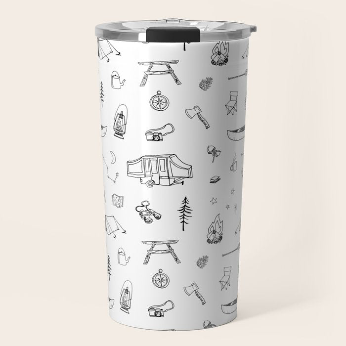 Simple Camping Travel Mug Gallery Image 1