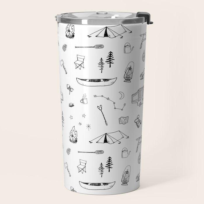 Simple Camping Travel Mug Gallery Image 2