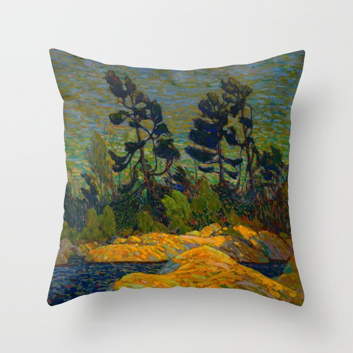 Tom Thomson Byng Inlet Georgian Bay winter 1914-1915 Canadian Landscape Artist Throw Pillow Gallery Image 6