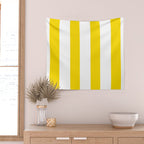 Large Yellow And White Stripes Fresh Mood #decor #society6 #buyart Wall Tapestry Gallery Image 2