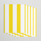 Large Yellow And White Stripes Fresh Mood #decor #society6 #buyart Wrapping Paper Gallery Image 3