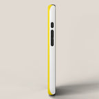 Large Yellow And White Stripes Fresh Mood #decor #society6 #buyart iPhone Case Gallery Image 2