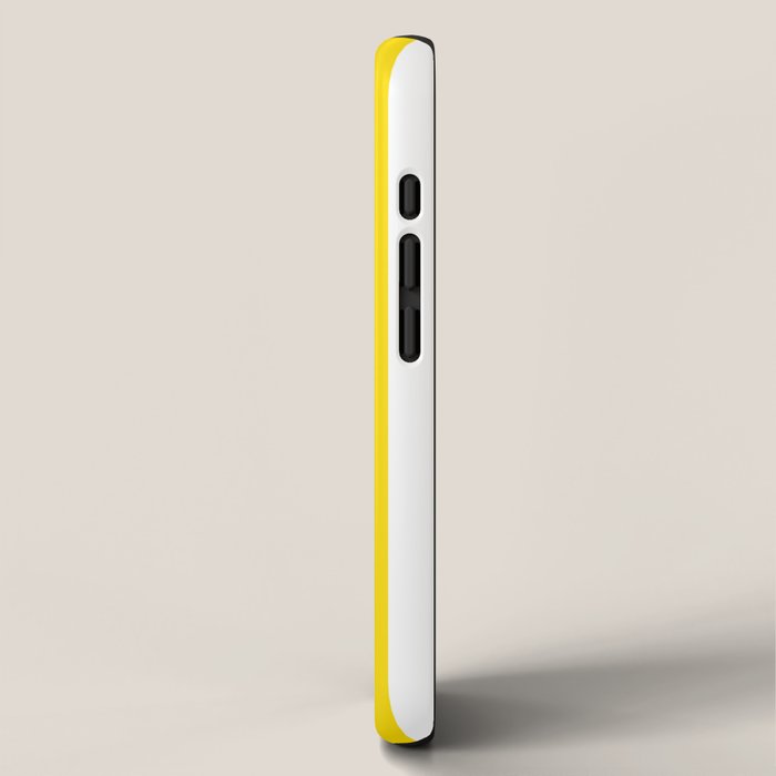 Large Yellow And White Stripes Fresh Mood #decor #society6 #buyart iPhone Case Gallery Image 2