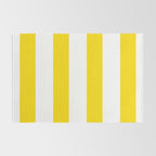Large Yellow And White Stripes Fresh Mood #decor #society6 #buyart Rug Gallery Image 2