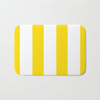 Large Yellow And White Stripes Fresh Mood #decor #society6 #buyart Bath Mat Gallery Image 1
