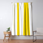 Large Yellow And White Stripes Fresh Mood #decor #society6 #buyart Window Curtain Gallery Image 5