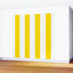 Large Yellow And White Stripes Fresh Mood #decor #society6 #buyart Wall Mural Gallery Image 2