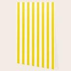 Large Yellow And White Stripes Fresh Mood #decor #society6 #buyart Wallpaper Gallery Image 2