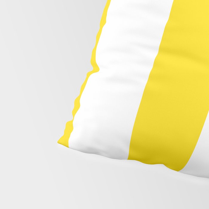 Large Yellow And White Stripes Fresh Mood #decor #society6 #buyart Pillow Sham Gallery Image 4