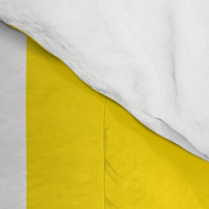 Large Yellow And White Stripes Fresh Mood #decor #society6 #buyart Comforter Gallery Image 4