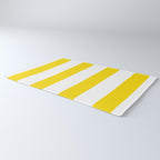 Large Yellow And White Stripes Fresh Mood #decor #society6 #buyart Rug Gallery Image 3