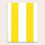 Large Yellow And White Stripes Fresh Mood #decor #society6 #buyart Notebook Gallery Image 4