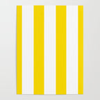 Large Yellow And White Stripes Fresh Mood #decor #society6 #buyart Poster Gallery Image 4