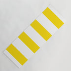 Large Yellow And White Stripes Fresh Mood #decor #society6 #buyart Yoga Mat Gallery Image 1