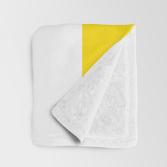 Large Yellow And White Stripes Fresh Mood #decor #society6 #buyart Throw Blanket Gallery Image 3