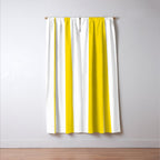 Large Yellow And White Stripes Fresh Mood #decor #society6 #buyart Window Curtain Gallery Image 3