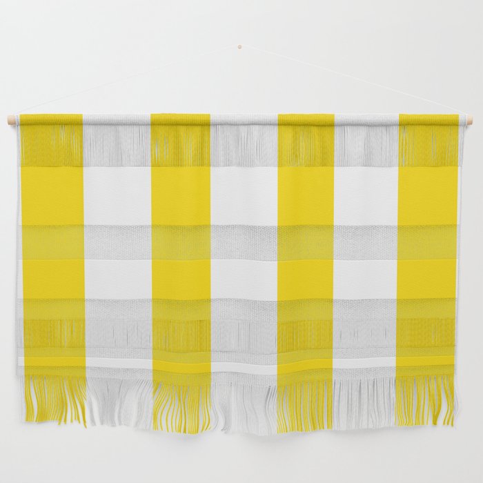 Large Yellow And White Stripes Fresh Mood #decor #society6 #buyart Wall Hanging Gallery Image 1