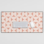 Bauhaus Mid Century Modern Geometric Pattern XIII Desk Mat Gallery Image 1