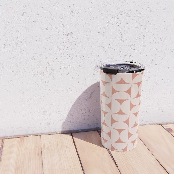 Bauhaus Mid Century Modern Geometric Pattern XIII Travel Mug Gallery Image 4