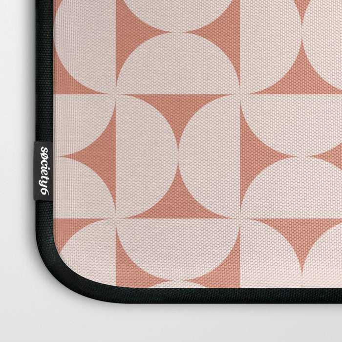Bauhaus Mid Century Modern Geometric Pattern XIII Laptop Sleeve Gallery Image 3