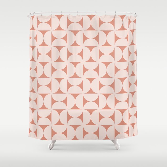 Bauhaus Mid Century Modern Geometric Pattern XIII Shower Curtain Gallery Image 1