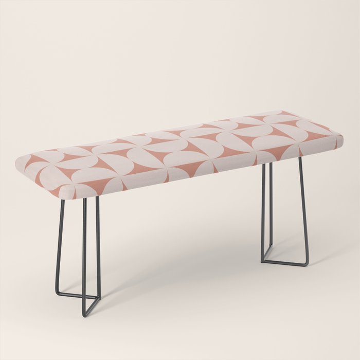 Bauhaus Mid Century Modern Geometric Pattern XIII Bench Gallery Image 1