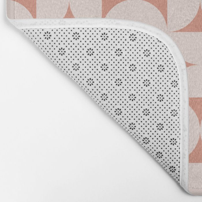Bauhaus Mid Century Modern Geometric Pattern XIII Bath Mat Gallery Image 2