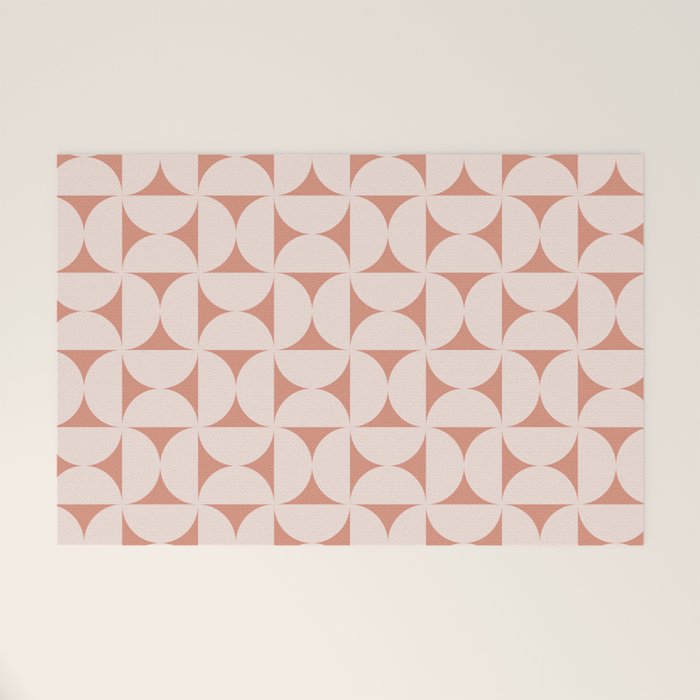 Bauhaus Mid Century Modern Geometric Pattern XIII Welcome Mat Gallery Image 1
