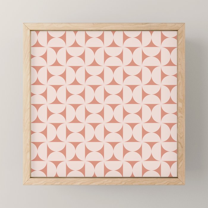 Bauhaus Mid Century Modern Geometric Pattern XIII Mini Art Print Gallery Image 1