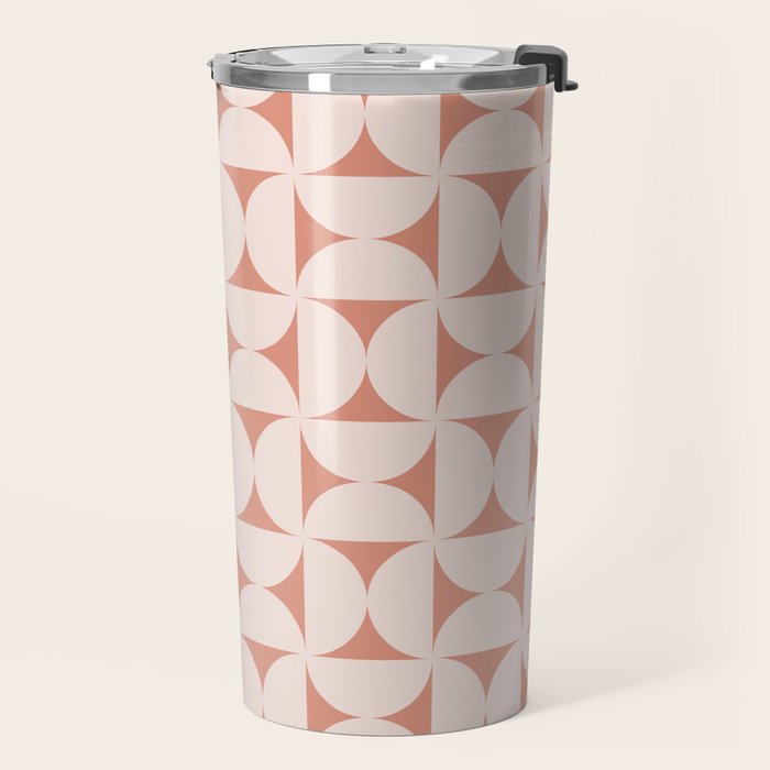 Bauhaus Mid Century Modern Geometric Pattern XIII Travel Mug Gallery Image 2