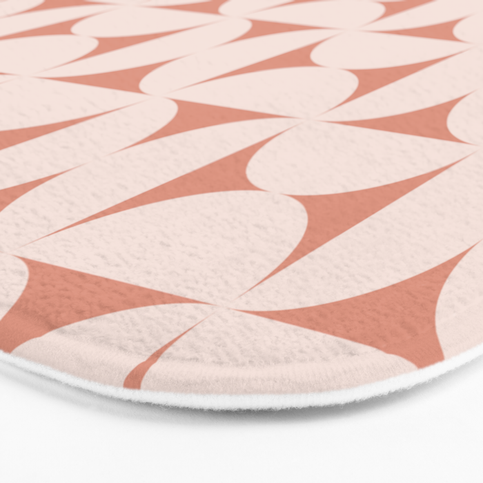 Bauhaus Mid Century Modern Geometric Pattern XIII Bath Mat Gallery Image 3