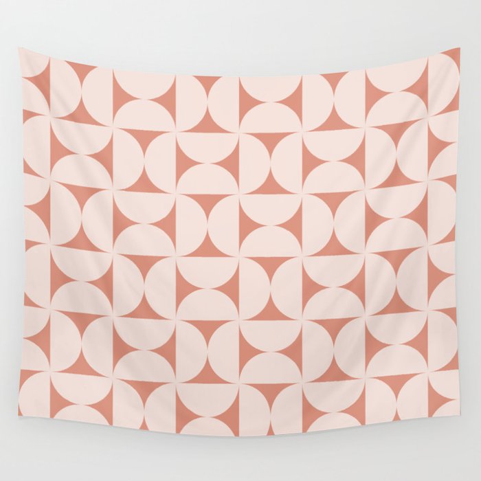 Bauhaus Mid Century Modern Geometric Pattern XIII Wall Tapestry Gallery Image 1