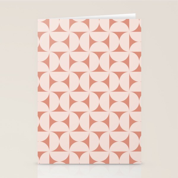 Bauhaus Mid Century Modern Geometric Pattern XIII Stationery Card Gallery Image 2