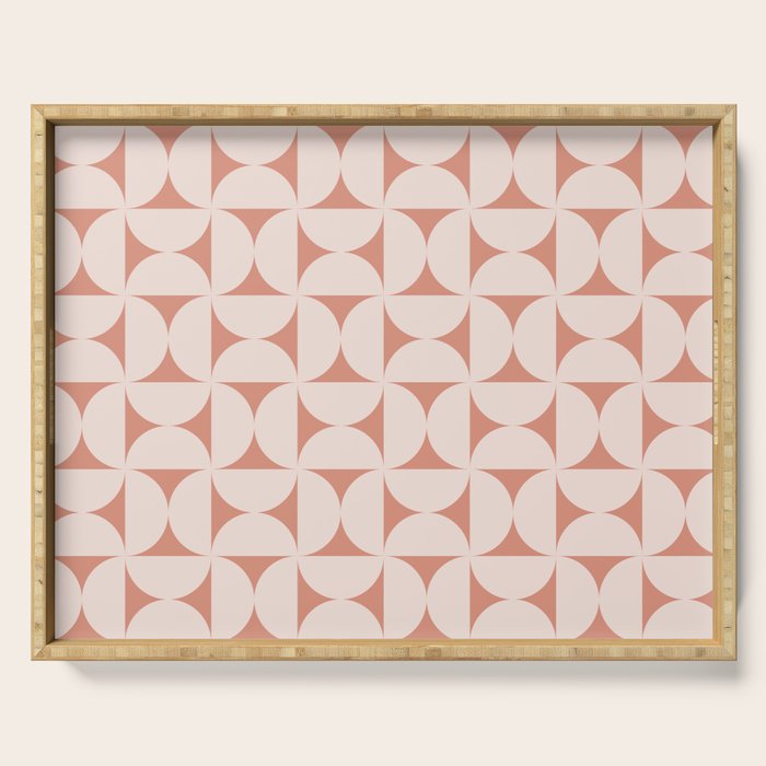 Bauhaus Mid Century Modern Geometric Pattern XIII Serving Tray Gallery Image 1